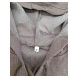 Lylinan Womens Tunic Style Hoodie, Coffee Gray, Small