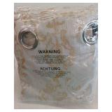 Blackout Damask Print Floral Pattern Curtains, 2 Panels