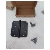 Baldwin 1140190I 0.62 in. Radius Corner Hinge  Satin Black - 4 x 4 in.- lot of 3