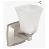 Moen Voss Brushed Nickel One Globe Bath Light