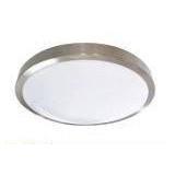 Modern LED Flush Mount Ceiling Light - 12" Brushed Nickel