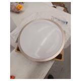 Modern LED Flush Mount Ceiling Light - 12" Brushed Nickel