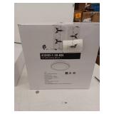 Modern LED Flush Mount Ceiling Light - 12" Brushed Nickel