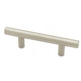 Liberty Hardware Franklin Brass 3 in. European Steel Bar Style Cabinet Pull Handle-lot of 4