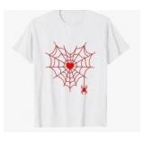 Spider Web Heart T-Shirt 2XL