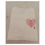 Heart Spider Web T-Shirt Size Large