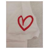 Heart Spider Web T-Shirt Size Large