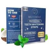 MILTODENT Sensitive Teeth Whitening Strips (20 strips)