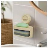 Suction Cup Soap Dish with Sponge Tray