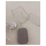 Suction Cup Soap Dish with Sponge Tray