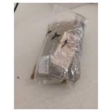 Elegant Quilted Khaki Sweater with Eyelet Sleeves- Small