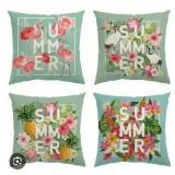Tropical Summer Decorative Throw Pillow Case Collection