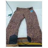 Arctic Quest Womens Leopard Print Snow Ski Pants Size XL