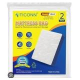 TICONN 1.5 Mil Queen Size Mattress Storage Bags 2-Pack
