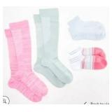 Tommie Copper Compression Ankle & Calf Socks Set- 8 pair total