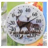 Springfield Deer Scene Indoor/Outdoor Thermometer