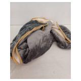 Plush Sherpa-Lined Grey Throw Blanket