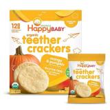 HappyBaby Mango & Pumpkin Organic Teether Crackers - 12ct/1.68oz. BB- Sep 27 25