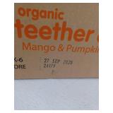 HappyBaby Mango & Pumpkin Organic Teether Crackers - 12ct/1.68oz. BB- Sep 27 25