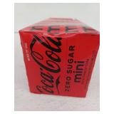 Coca-Cola Zero Sugar Sugar-Free Soda Fridge Pack  7.5 fl oz Mini Cans  10 Pack  BB May 25