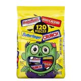 Butterfinger, CRUNCH, Baby Ruth, 100 Grand Minis and Fun Size, Assorted Candy Bars, Bulk 120 Count Pack, 47.8 oz  BB May 25