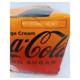 Coca-Cola Zero Sugar Soda Orange Cream - 12.0 fl oz x 12 pack