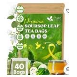 Premium Soursop Leaf Tea Bags - 40 Count
