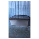 IRIS 28qt Underbed Storage Tote. - Retail: $24