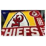 KC Chiefs 60x70 Throw Blanket. - Retail: $30
