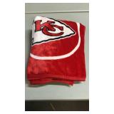 KC Chiefs 60x70 Throw Blanket. - Retail: $30