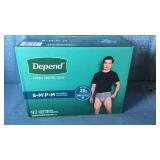 Depend Fresh Protection Disposable Underwear. Size S-M 92ct. - Retail: $36