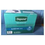 Depend Fresh Protection Disposable Underwear. Size S-M 92ct. - Retail: $36