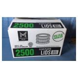 Members Mark Clear Plastic Portion Lids 2fl oz,2500ct. - Retail: $32