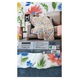 Members Mark Floral Print Lounge Throw 60x70. - Retail: $25