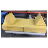 Members Mark 4 Piece Play Sofa Yellow. - Retail: $89