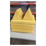 Members Mark 4 Piece Play Sofa Yellow. - Retail: $89