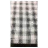 Members Mark 60x70 Gray And White Plaid Lounge Throw. - Retail: $11