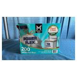 Power Flex Tall Kitchen Drawstring Bags  200 Count - Retail: $50