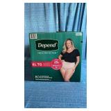 Depend Fresh Protection Incontinence Underwear for Women, Extra Large (80 ct.):- X-Large (80 ct.)