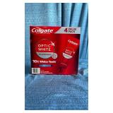 Colgate Optic White Platinum Teeth Whitening Toothpaste  4.1 Ounce (Pack of 4) - Retail: $17