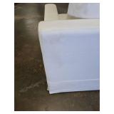 Rosalina Fabric Slipcover Sofa - Ivory  - Retail: $1,800