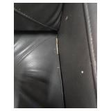 Atmore Leather Loveseat - Gray - Retail: $1,450