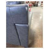 Atmore Leather Loveseat - Gray - Retail: $1,450