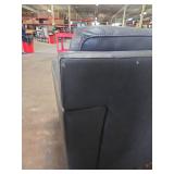 Atmore Leather Loveseat - Gray - Retail: $1,450