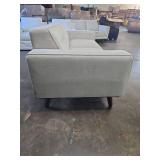 Vicenza Mid-Century Upholstered Sofa - Ivory  - Retail: $1,450