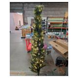 Wondershop 6.5ft Slim Virginia Pine LED Pre-lit Christmas Tree - Retail: $125