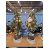 Wondershop Potted Virginia Pine Pre-Lit Tree Set - Retail: $100