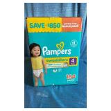 Pampers Swaddlers, Size 4 (22-37lb), 164 diapers