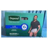 Depend Fresh Protection Underwear for Men, Large (84 Count)