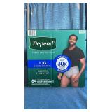 Depend Fresh Protection Underwear for Men, Large (84 Count)